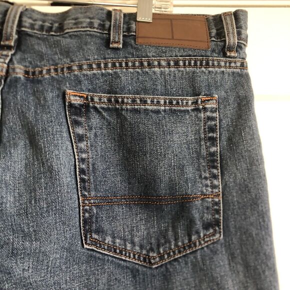 Tommy Hilfiger Men's 40-34 Classic Straight Leg Blue Cotton Denim Jeans - Picture 8 of 16